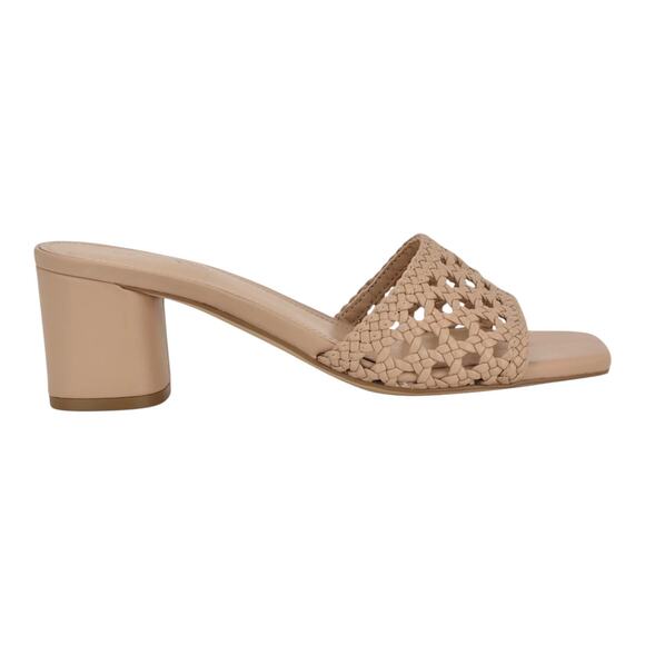 Calvin Klein Women's Woven Slip On Slide Sandals Beige Size 8 - Picture 2 of 5